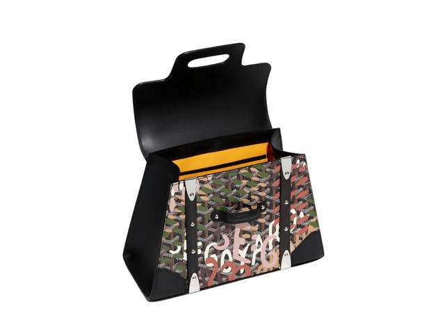 Goyard Goyard Saïgon Structuré PM Bag Lettres Camouflage Pink - view 3