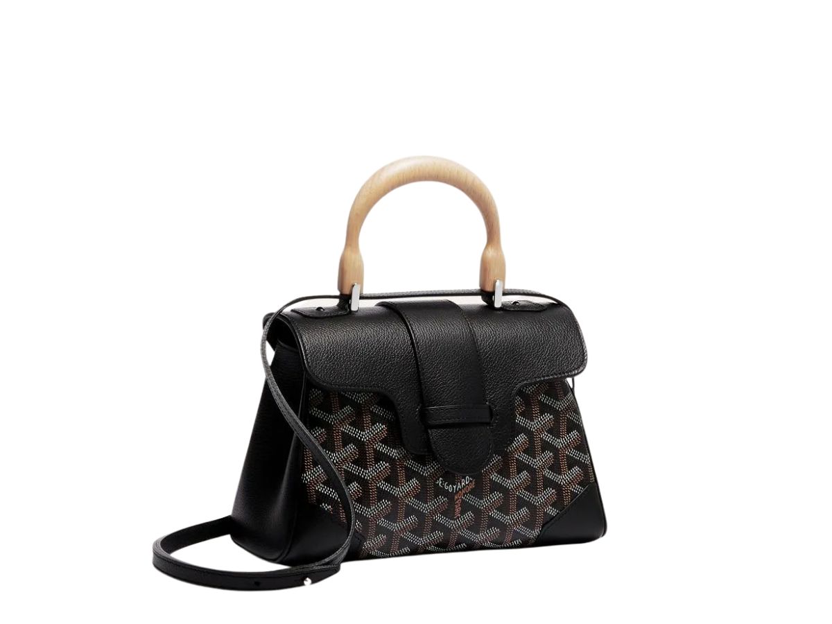 Goyard Goyard Saïgon Mini Bag Souple Black Tan Brown