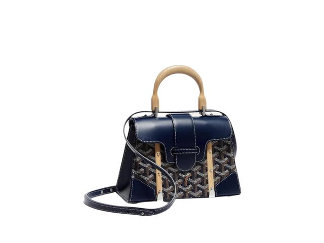 Goyard Goyard Saïgon Mini Bag Structuré Navy Blue - view 1