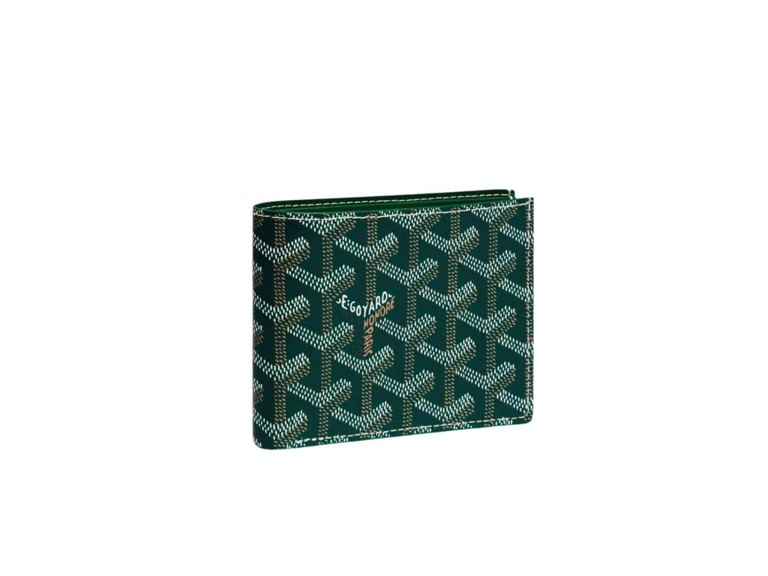 Goyard Goyard Saint Florentin Wallet In Goyardine Canvas And Vauzelles Calfskin Green