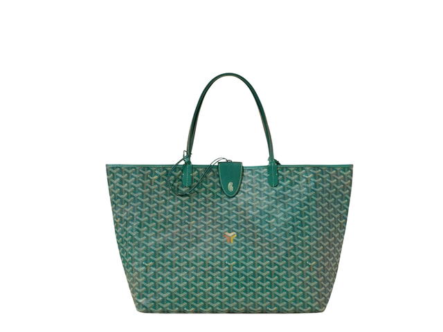 Goyard Goyard Saint Louis GM Bag In Goyardine Canvas And Chevroches Calfskin With Palladium Hardware Pearly Green - view 2