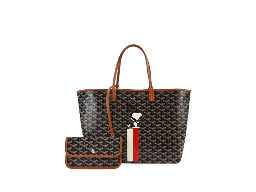 Goyard Goyard Saint Louis PM Bag Snoopy Red Black Tan