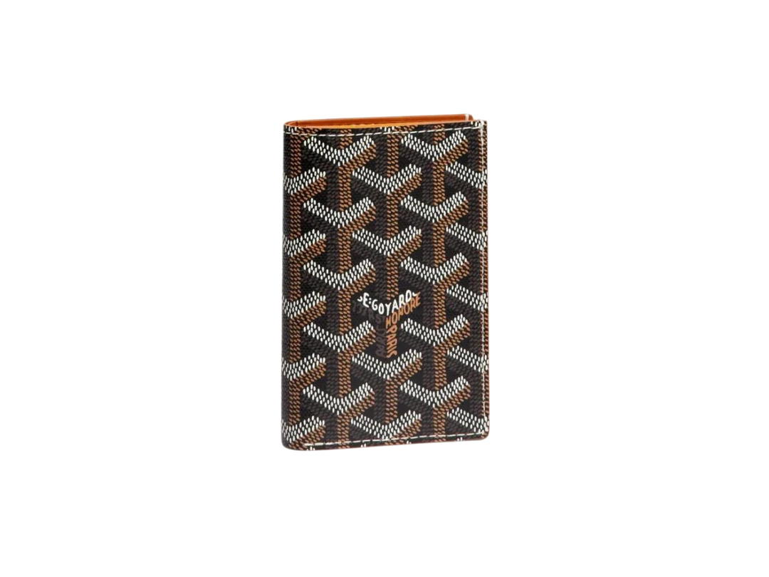 Goyard Goyard Saint Pierre Card Wallet Black Tan Brown