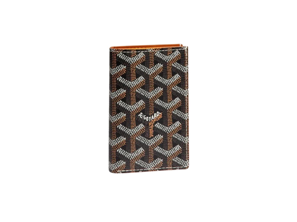 Goyard Goyard Saint Pierre Card Wallet Black Tan Brown