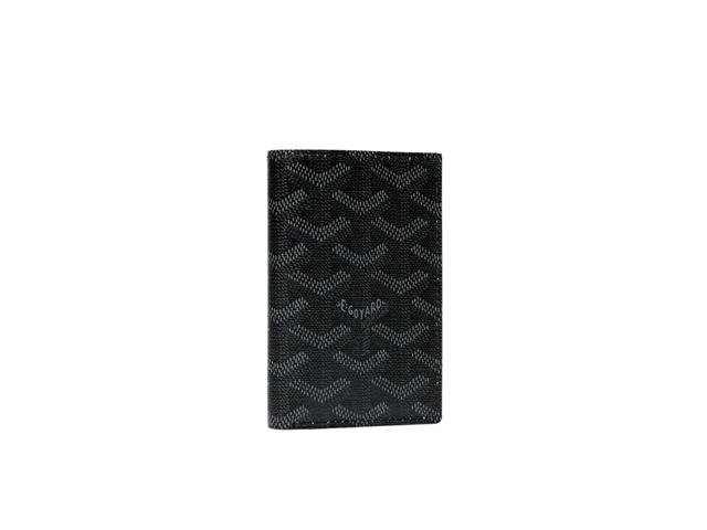 Goyard Goyard Saint Pierre Card Wallet In Goyardine Canvas And Vauzelles Calfskin Jet Black - view 1