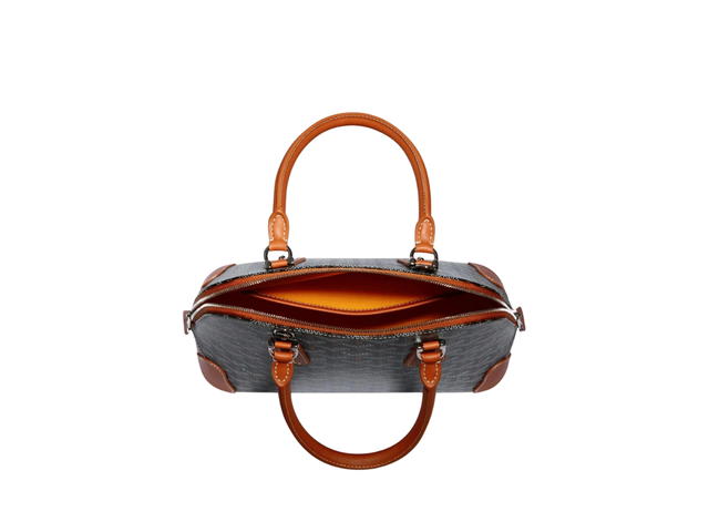Goyard Goyard Vendôme Pm Bag In Goyardine Canvas And Chevroches Calfskin Black Tan Brown - view 2