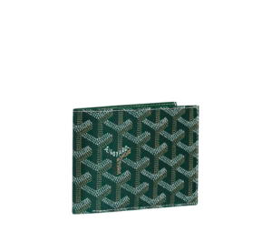 Goyard Victoire Wallet In Goyardine Canvas And Vauzelles Calfskin Green