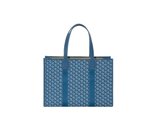Goyard Goyard Villette Jacquard Tote Bag MM In Chevroches Calfskin Ocean Blue - view 2