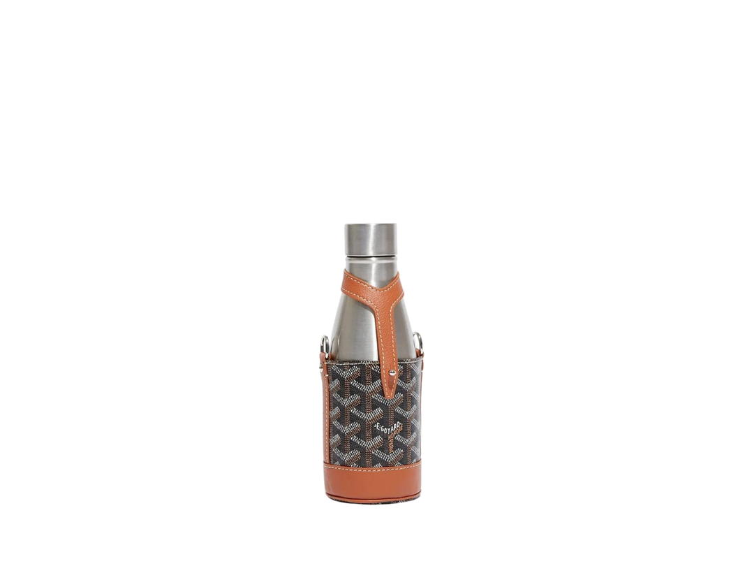 Goyard Goyard Yonne PM Case & Flask Black Tan