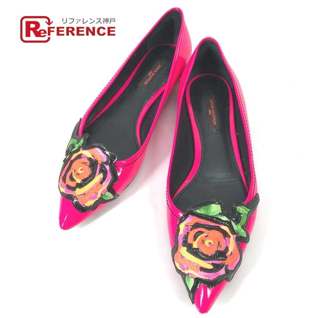 Louis Vuitton Graffiti Rose rose rose Flat shoes Shoespumps - view 1
