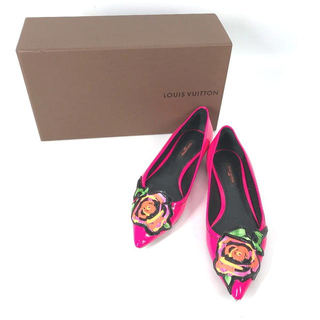 Louis Vuitton Graffiti Rose rose rose Flat shoes Shoespumps - view 3