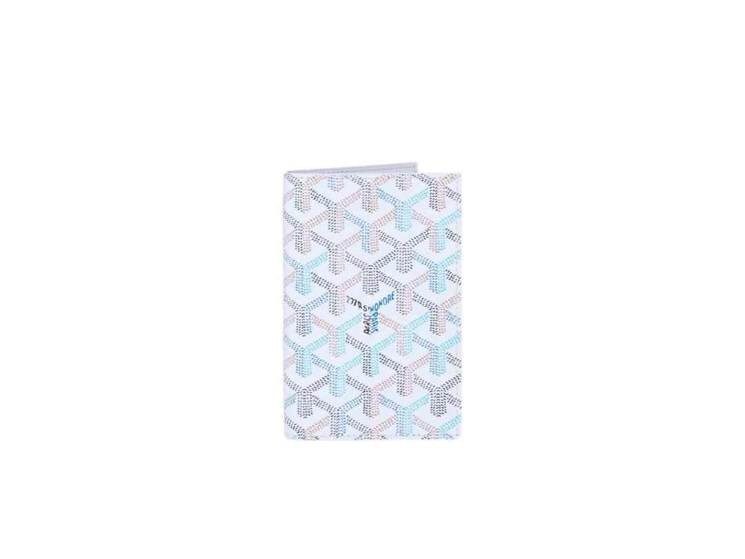 Goyard Goyard Grenelle Passport Cover Multicoloured Polar Blue