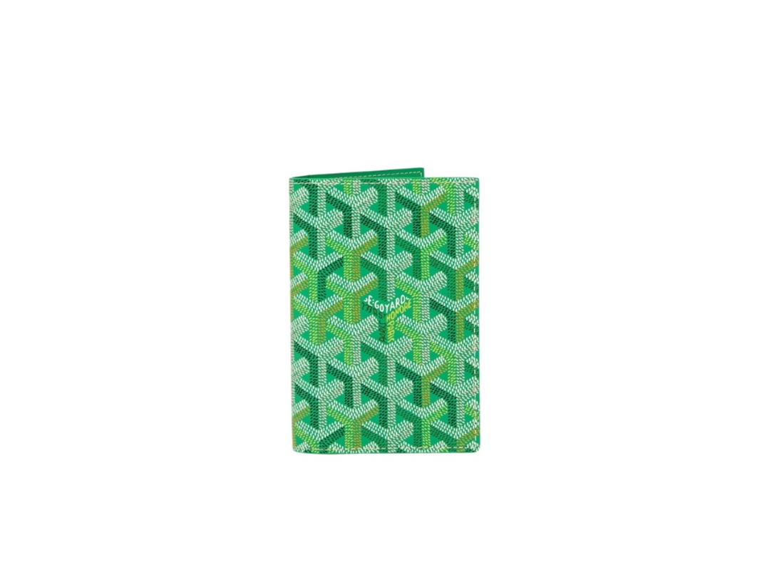 Goyard Goyard Grenelle Passport Cover Multicoloured Meadow Green