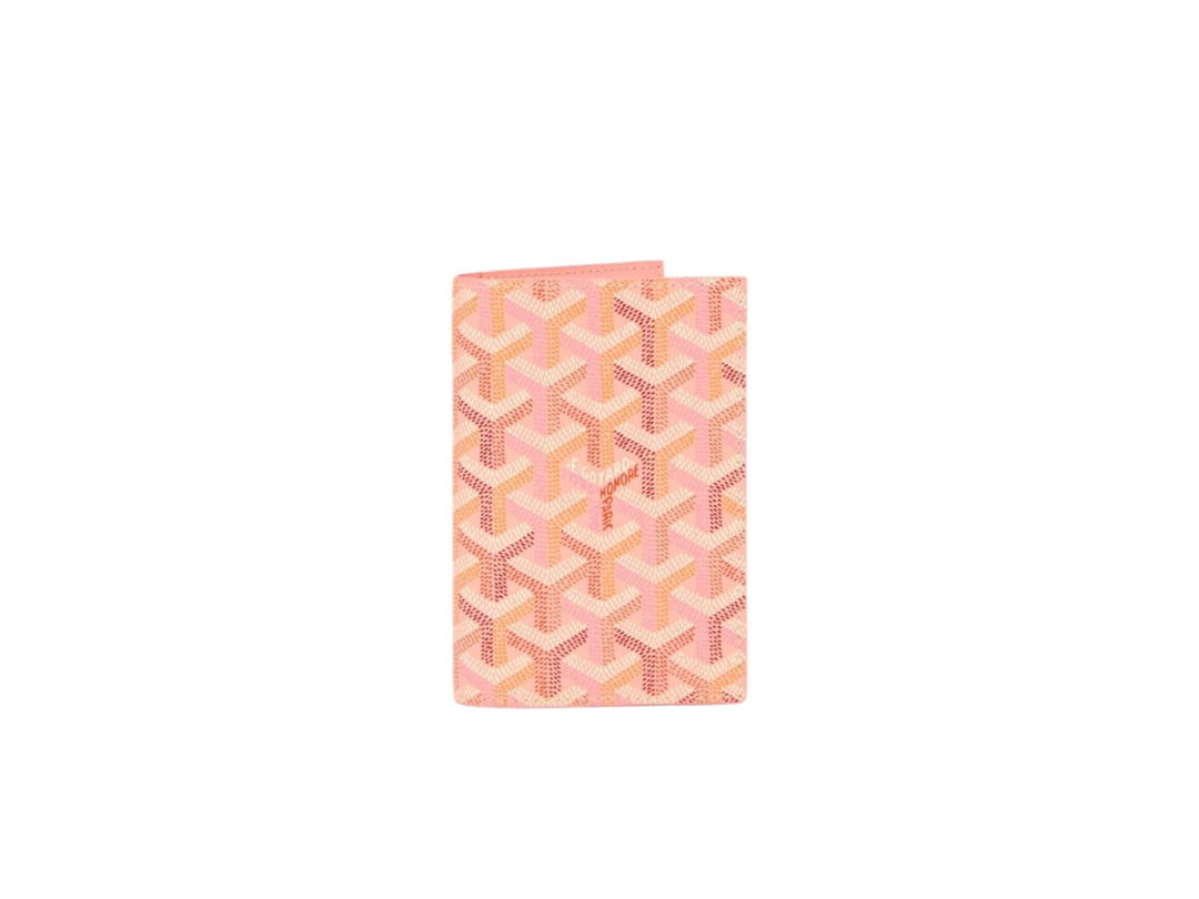 Goyard Goyard Grenelle Passport Cover Multicoloured Powder Pink