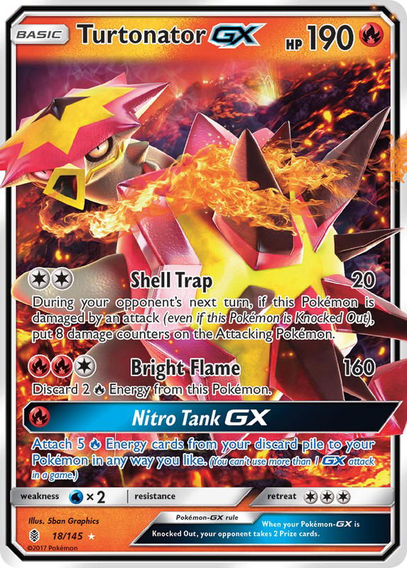 Pokemon Pokemon Turtonator-GX [GRI 18/145] Sun & Moon "Guardians Rising" (EN)