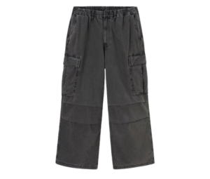 Buy Gu Denim Super Wide Cargo Pant Dark Gray at Sasom – Authentic and Ready to Ship
