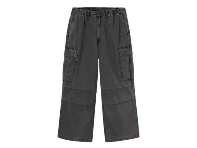 GU Gu Denim Super Wide Cargo Pant Dark Gray - view 1