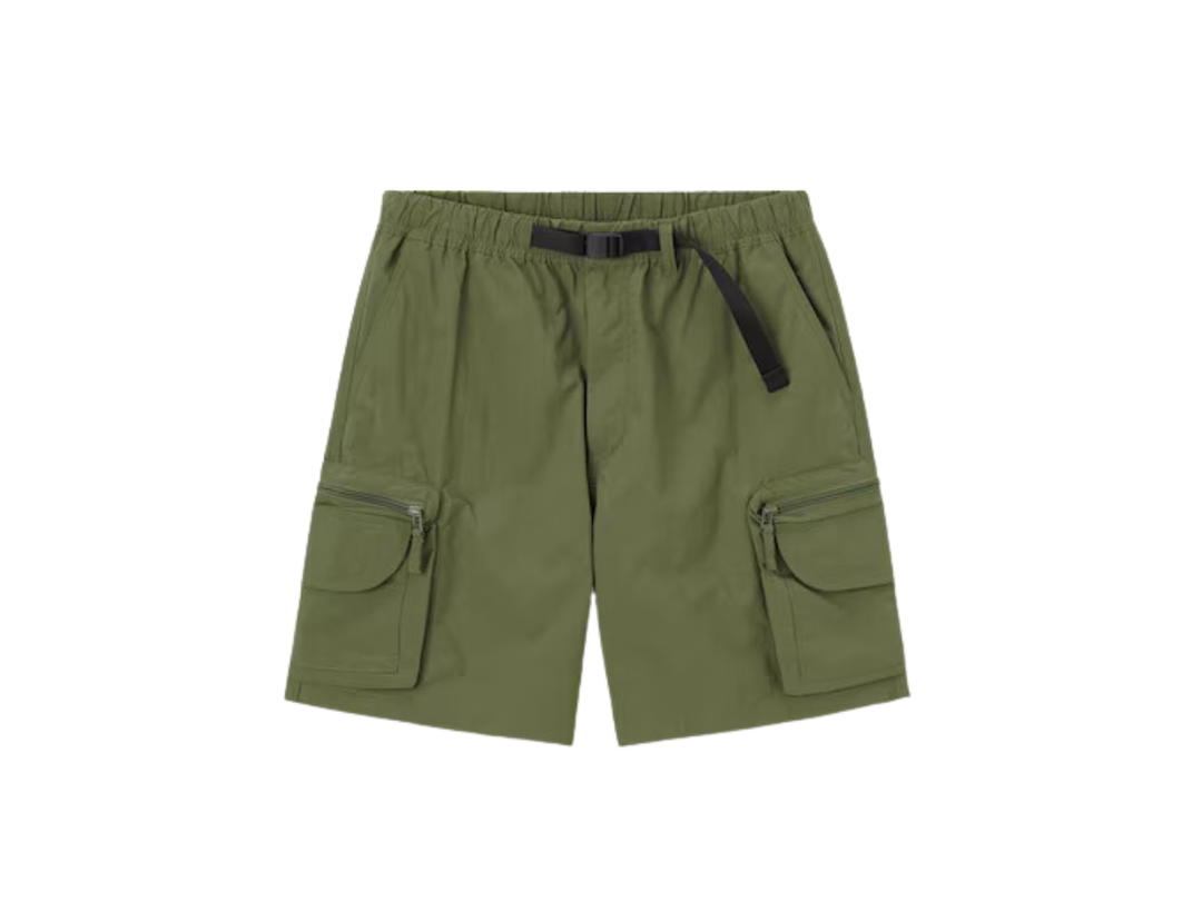 GU GU Nylon cargo shorts Olive
