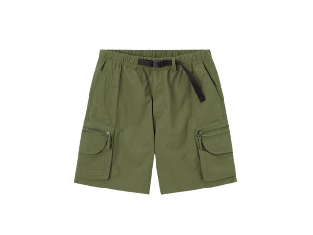 GU GU Nylon cargo shorts Olive - view 1