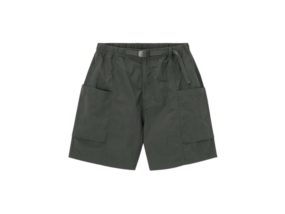 GU GU Nylon Pocket Shorts Dark Green