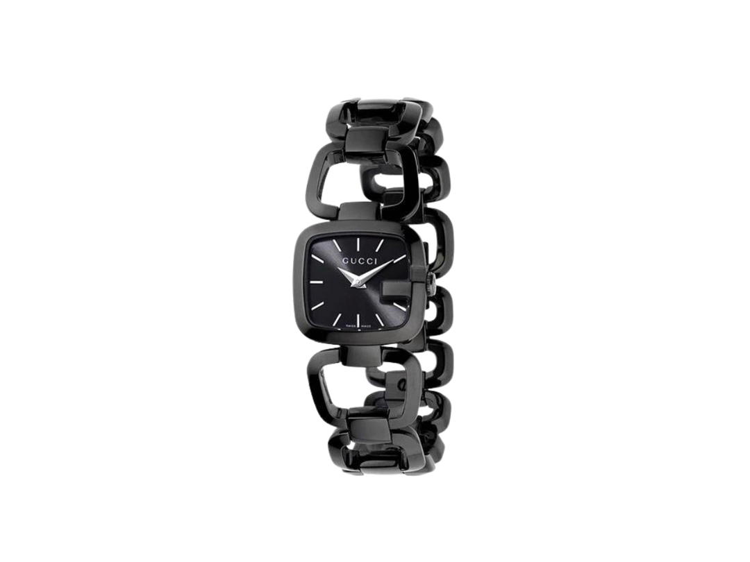 Gucci Gucci 125 G-Series Small Ladies Watch In Stainless Steel Black
