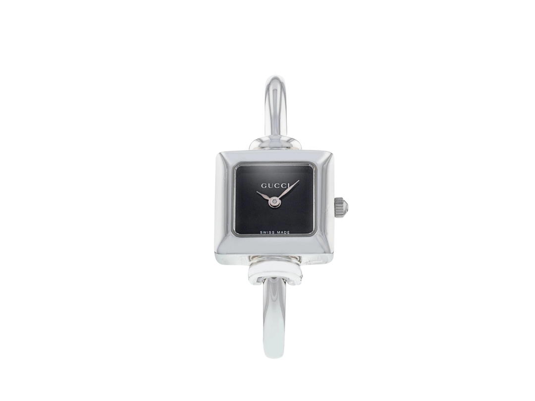 Gucci Gucci 1900L Quartz Watch In Stainless Steel Black