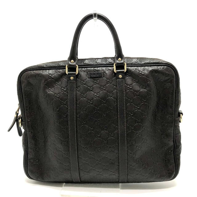 Gucci GUCCI 201480 Sima Line Hand Bag Business bag Briefcase Leather Brown - view 1