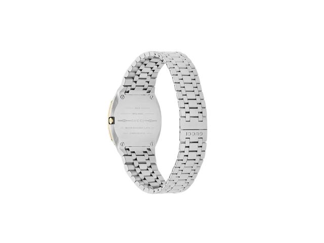 Gucci Gucci 25H Watch In Stainless Steel And 18K Yellow Gold Plated Multi Layered Case Golden Brass Dial With Interlocking G Motif (YA163502)(30MM) - view 2