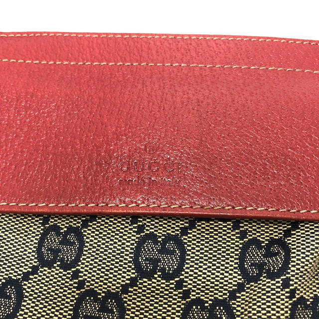 Gucci GUCCI 28566 GG/logo body bag Bag Waist Pouch GGCanvas/Leather Red/SilverHardware - view 3