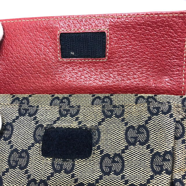 Gucci GUCCI 28566 GG/logo body bag Bag Waist Pouch GGCanvas/Leather Red/SilverHardware - view 4