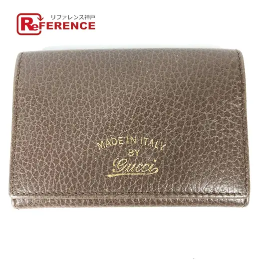 Buy GUCCI 381045 Bifold Swing Pass Case Card Case Leather at Sasom – Authentic and Ready to Ship
