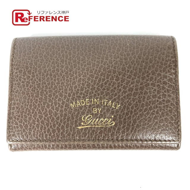 Gucci GUCCI 381045 Bifold Swing Pass Case Card Case Leather - view 1