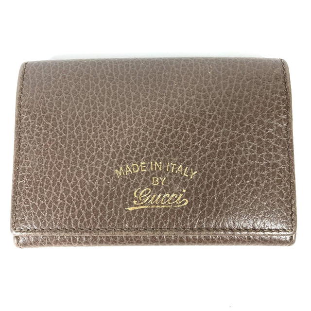 Gucci GUCCI 381045 Bifold Swing Pass Case Card Case Leather - view 2