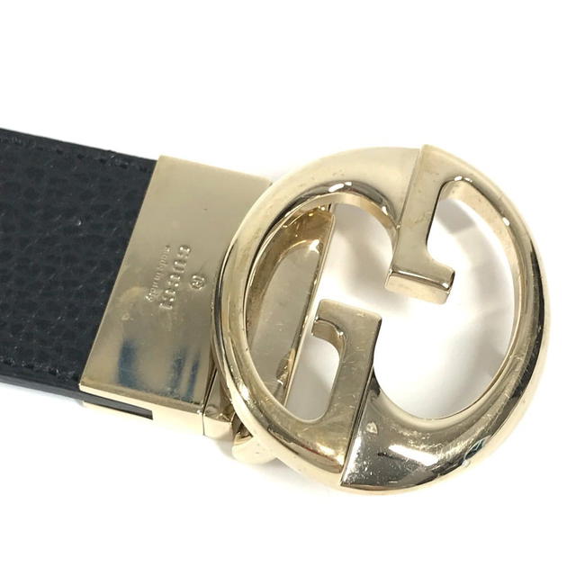 Gucci GUCCI 450000 Double G GG logo Belt buckle for bottoms belt Leather Black/blue - view 4