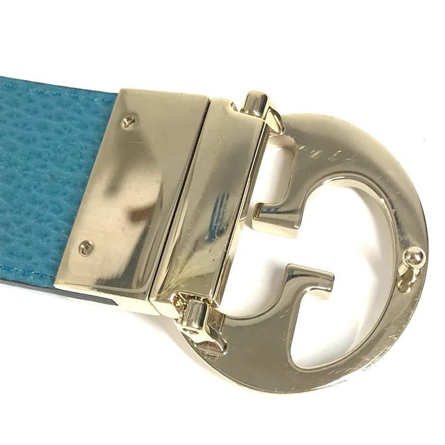 Gucci GUCCI 450000 Double G GG logo Belt buckle for bottoms belt Leather Black/blue - view 5