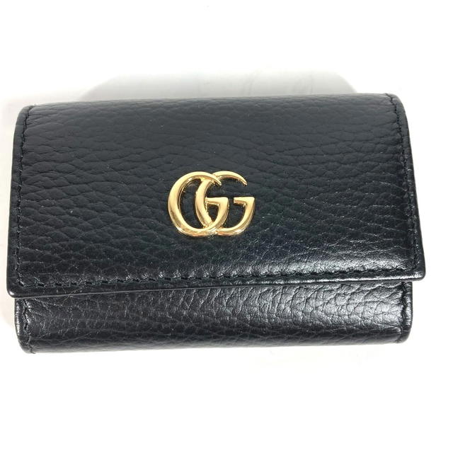 Gucci GUCCI 456118 key GG Marmont 6-Ring Key Case Leather Black - view 2
