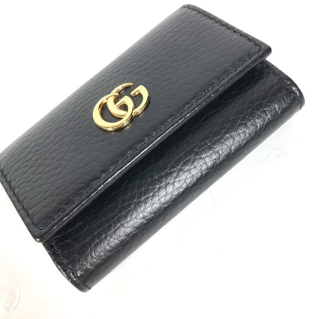 Gucci GUCCI 456118 key GG Marmont 6-Ring Key Case Leather Black - view 5