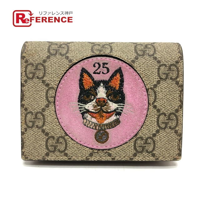 Gucci GUCCI 506277 GG Supreme BOSCO Wallet CompactWallet Folded wallet Beige/Red - view 1