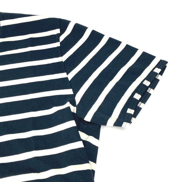 Gucci GUCCI 574931 border Tops Apparel Short sleeve T-shirt cotton Navy/IvoryBased - view 5