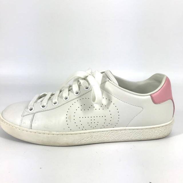 Gucci GUCCI 598527 Ace Logo Bicolor Shoes Low-cut Interlocking G sneakers - view 3