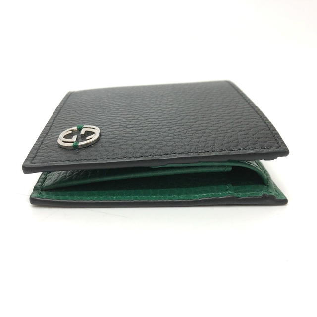 Gucci GUCCI 610466 Interlocking G  Folded wallet Leather Black/SilverHardware - view 4