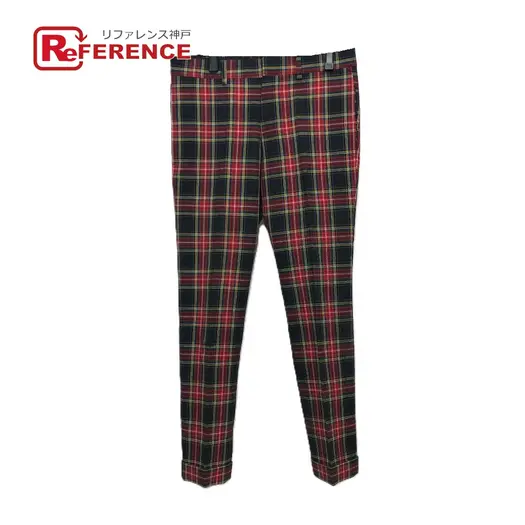 Buy GUCCI 864U01 Check pattern Sweatpants Pants Check Pattern Pants Pants wool Red at Sasom – Authentic and Ready to Ship
