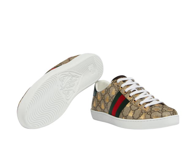 Gucci Gucci Ace GG Supreme Sneaker With Gold Bees Print (W) - view 3