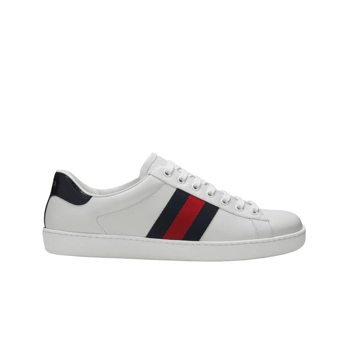 Gucci Gucci Ace Leather Sneakers White Blue