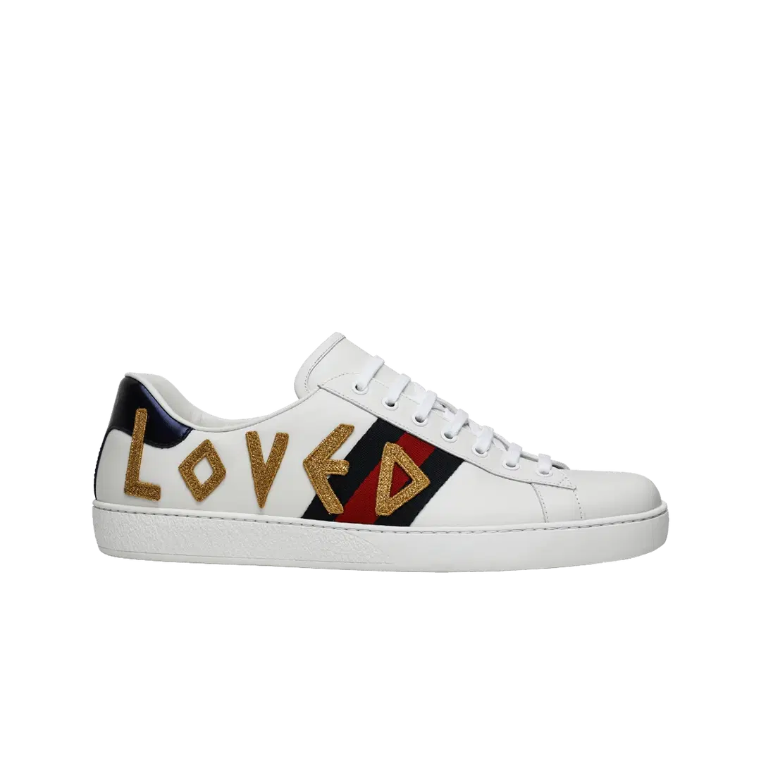 Gucci Gucci Ace Loved Embroidered Sneakers