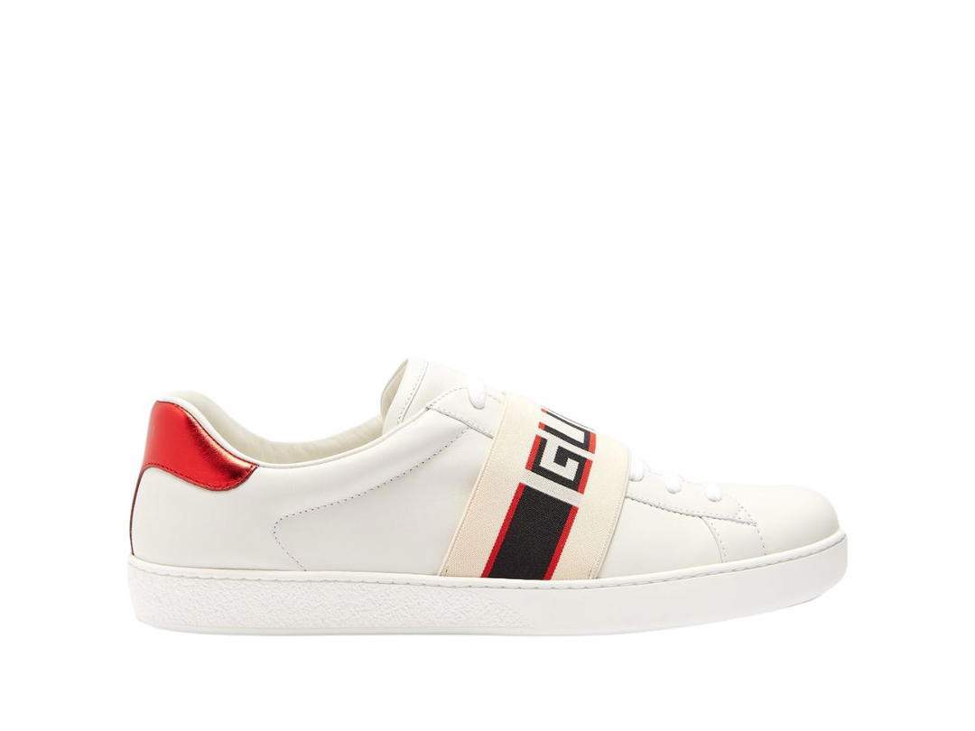 Gucci Gucci Ace Sneaker With Gucci Stripe White