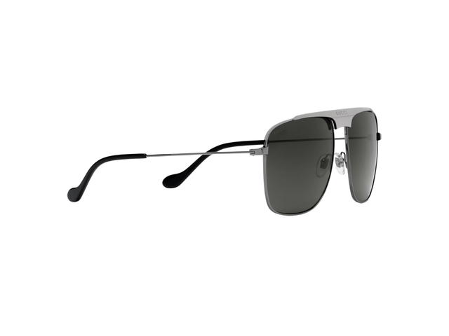 Gucci Gucci Aviator Sunglasses In Ruthenium Metal-Gucci Logo With Grey Lens - view 2