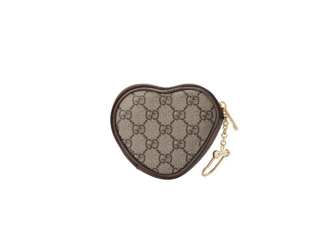 Gucci Gucci x Crunchyroll Heart-shaped Coin Purse Bananya Print - view 2
