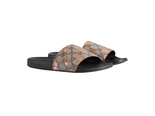 Gucci Gucci Berry Print Slide Beige Ebony - view 2