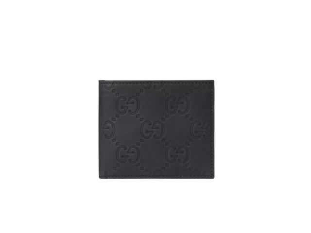 Gucci Gucci Bi-Fold Wallet In GG Rubber-Effect With Black - view 1
